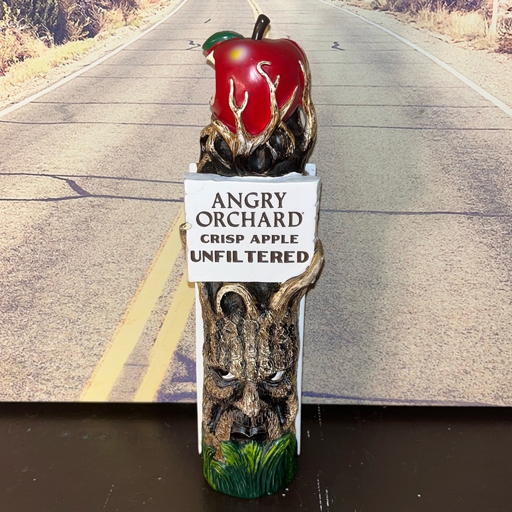Angry Orchard Crisp Apple unfiltered Mad Tree 11" Draft Beer Tap Handle machine